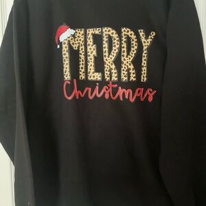 Merry Christmas Black Sweatshirt